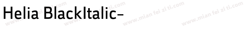 Helia BlackItalic字体转换